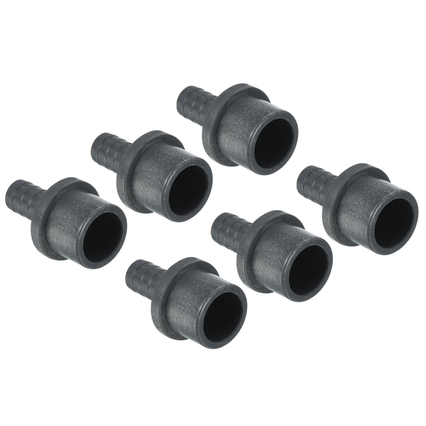 Harfington UPVC Reducer Pipe Fitting 25x13mm, 6 Pack Straight Coupling Connector, Grey