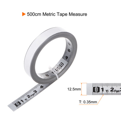 Harfington Self-Adhesive Measuring Tape 500cm Metric Left to Right