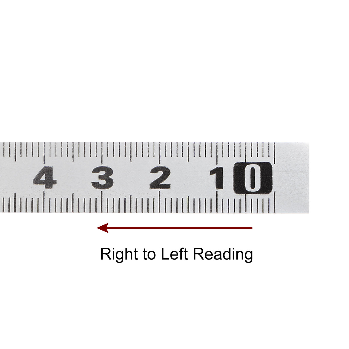 Harfington 2pcs Self-Adhesive Measuring Tape 200cm Metric Right to Left Read