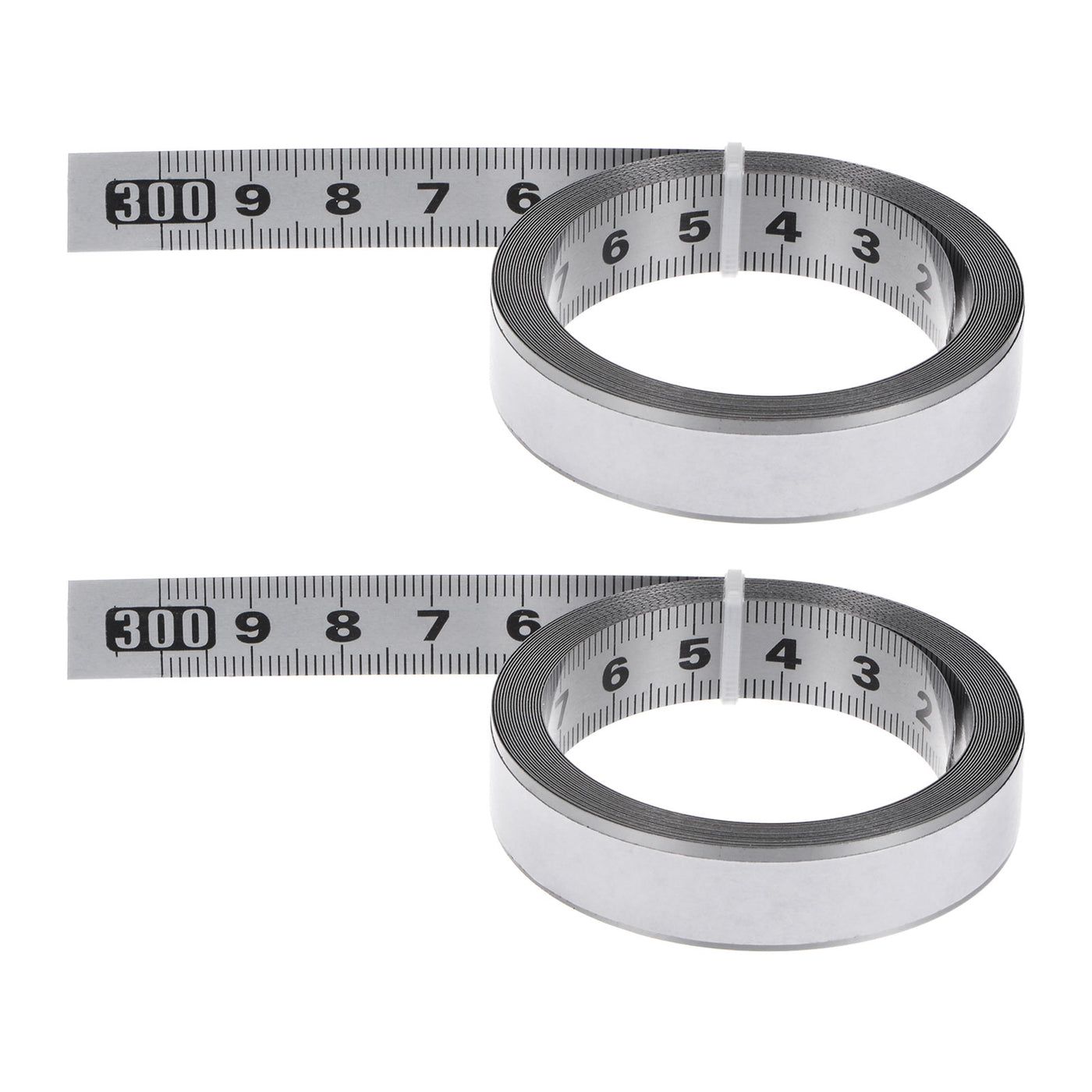 Harfington 2pcs Self-Adhesive Measuring Tape 300cm Metric Right to Left Read