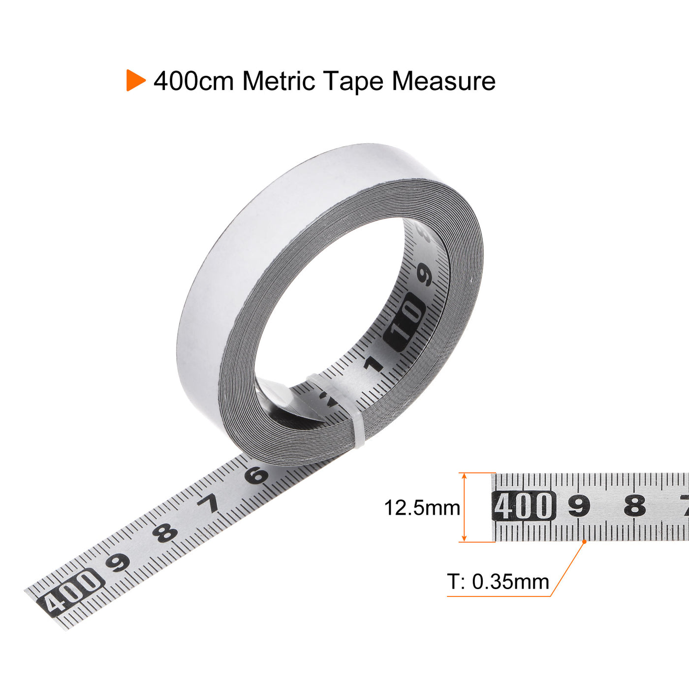 Harfington Self-Adhesive Measuring Tape 400cm Metric Right to Left Read