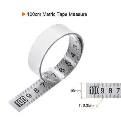 Harfington Self-Adhesive Measuring Tape 100cm Metric Right to Left Read Widened