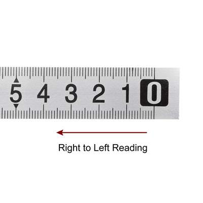 Harfington 2pcs Self-Adhesive Measuring Tape 100cm Metric Right to Left Read Widened