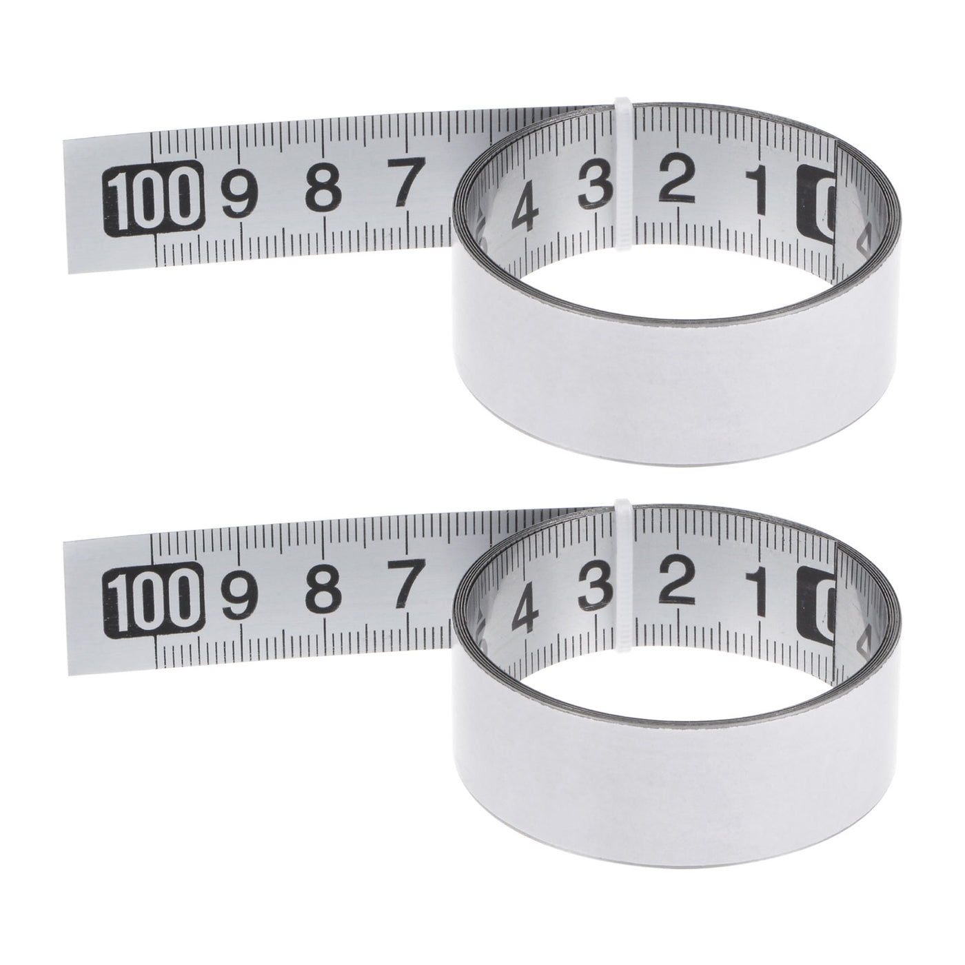 Harfington 2pcs Self-Adhesive Measuring Tape 100cm Metric Right to Left Read Widened