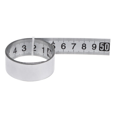 Harfington Self-Adhesive Measuring Tape 50cm Metric Middle to Both Sides Read Widened