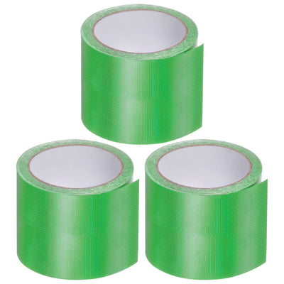 Harfington 3pcs Cloth Repairing Tarpaulin Tape 3.15"x14.6ft Awning Repair Tape Light Green
