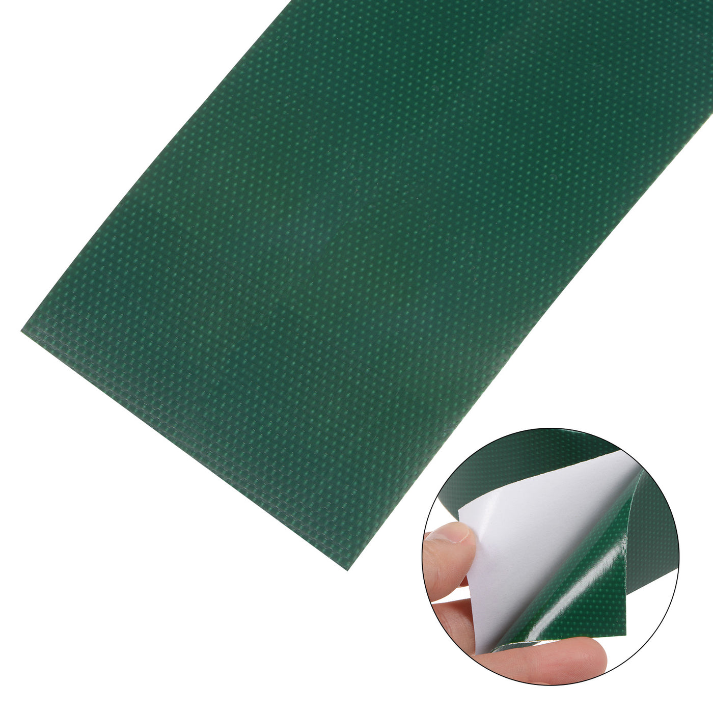 Harfington 3pcs Cloth Repairing Tarpaulin Tape 3.15"x6.6ft Awning Repair Tape Dark Green