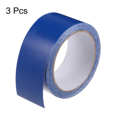Harfington 3pcs Cloth Repairing Tarpaulin Tape 2"x14.6ft Awning Repair Tape Blue