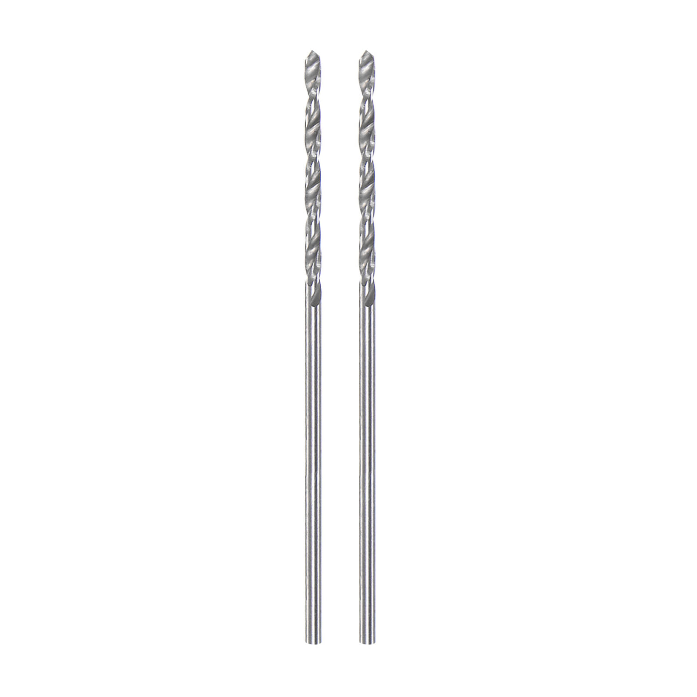 Harfington 2pcs 1.1mm C3/K10 Tungsten Carbide Precision Straight Shank Twist Drill Bit