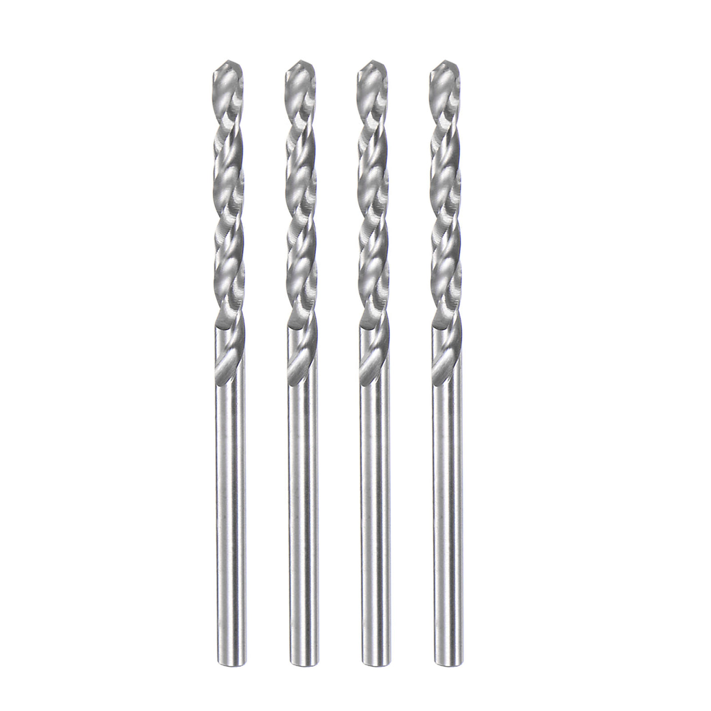 Harfington 4pcs 1.95mm C3/K10 Tungsten Carbide Precision Straight Shank Twist Drill Bit