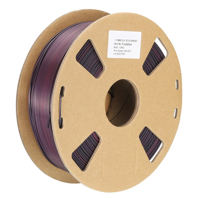 Harfington 3D Printer Filament, 1.75mm 1KG, Dual Colors PLA Filament with Black Purple