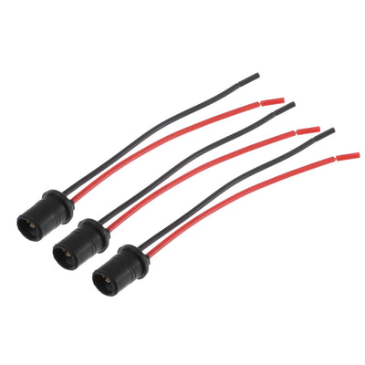 X AUTOHAUX 3pcs T10 Pigtail Socket Wire Harness Adapter Pre-Wired Connector for Car LED Headlight Tail Light Turn Signal Light