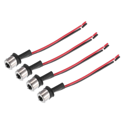 X AUTOHAUX 4pcs Male Head 1156 Pigtail Socket Wire Wiring Harness Adapter Connector for Car LED Headlight Tail Light Turn Signal Light Retrofit