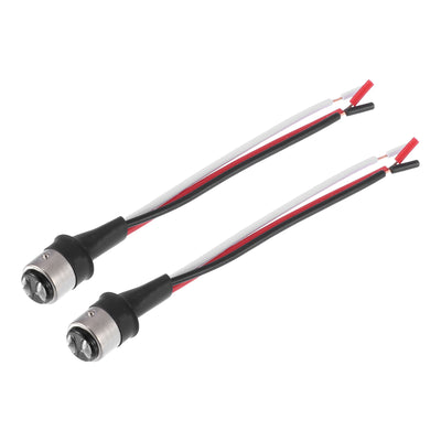 X AUTOHAUX 2pcs Male Head 1157 Pigtail Socket Wire Wiring Harness Adapter Connector for Car LED Headlight Tail Light Turn Signal Light Retrofit