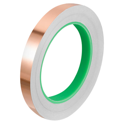 Harfington Copper Foil Tape 0.71 Inch x 21 Yards 0.08 Thick Double Sided for Electronics