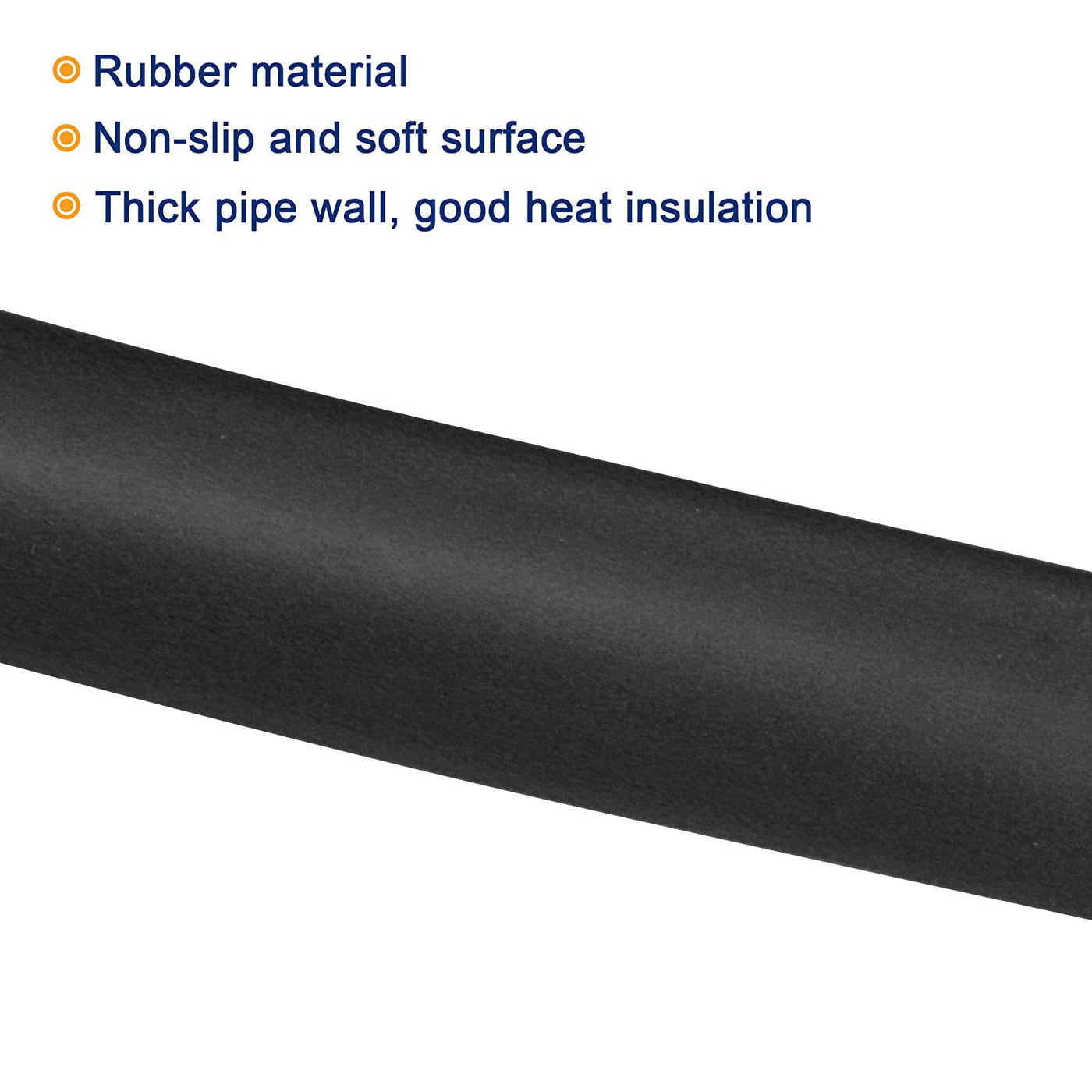 Harfington Pipe Insulation Foam Tube Insulation Pipe 18mm ID 30mm OD 6.6ft Heat Preservation for Handle Grip Support