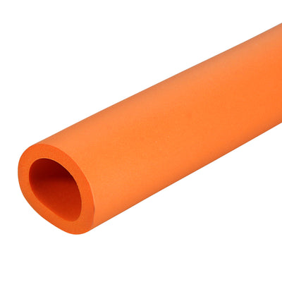 Harfington Foam Grip Tubing Handle Grips 25mm ID 35mm OD 6.6ft Orange for Utensils, Fitness, Tools Handle Support