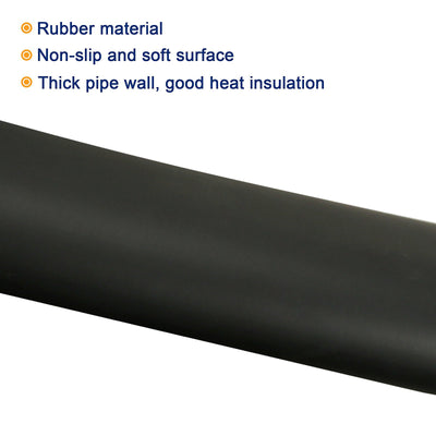 Harfington Pipe Insulation Foam Tube Insulation Pipe 32mm(1 1/4") ID 44mm(1 3/4") OD 6.6ft Heat Preservation for Handle Grip Support