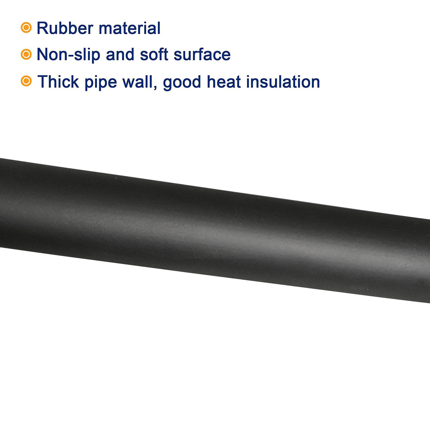 Harfington Pipe Insulation Foam Tube Insulation Pipe 12mm(1/2") ID 22mm(7/8") OD 3.3ft Heat Preservation for Handle Grip Support