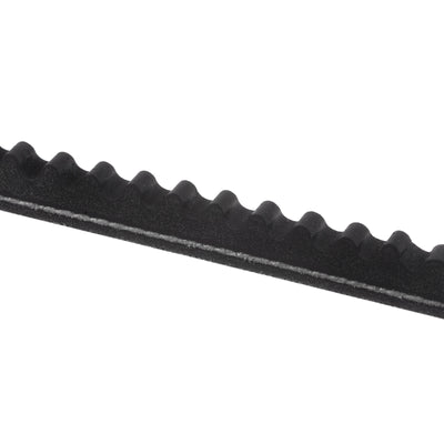 Harfington 2pcs Cogged V-Belts 1110mm Outside Circumference 10mm Width Rubber Drive Belt