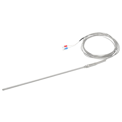 Harfington K Type Thermocouple Probe Waterproof Temperature Controller Sensor Stainless Steel 32 to 1112°F (0 to 600°C) 5x300mm 5ft