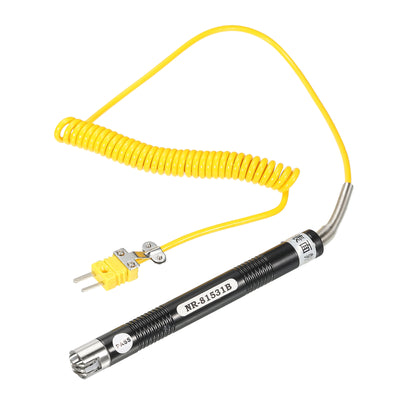 Harfington K Type Surface Thermocouple -58 to 932°F (-50 to 500°C) 5.6ft 15x15mm