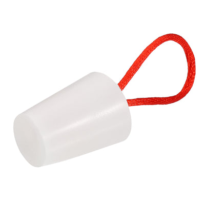 Harfington Silicone Rubber Tapered Plug 15mm to 20mm Solid with Handle White