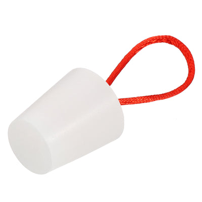 Harfington Silicone Rubber Tapered Plug 17mm to 23mm Solid with Handle White