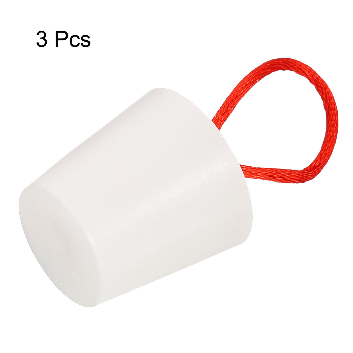 Harfington Silicone Rubber Tapered Plug 22mm to 29mm Solid with Handle White 3 Pieces