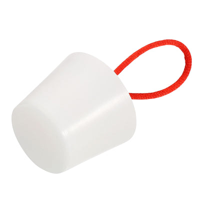 Harfington Silicone Rubber Tapered Plug 28mm to 37mm Solid with Handle White