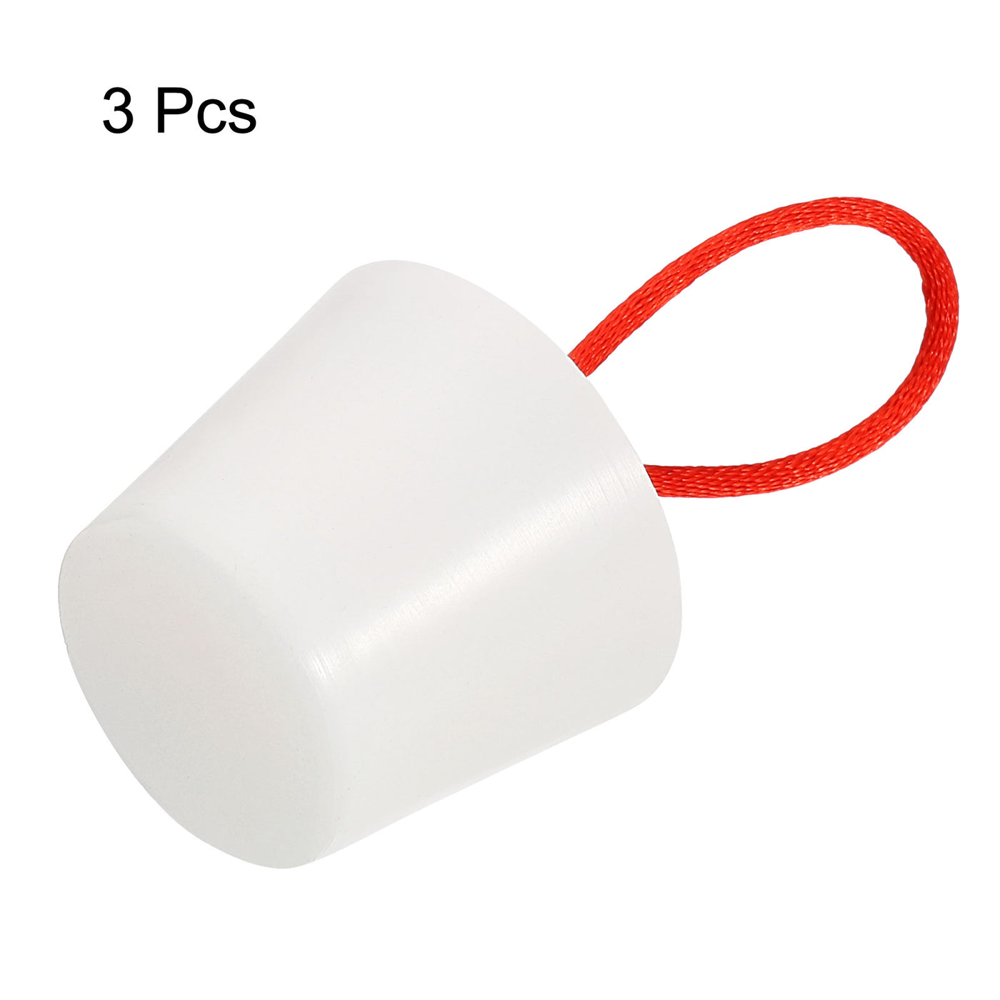 Harfington Silicone Rubber Tapered Plug 28mm to 37mm Solid with Handle White 3 Pieces