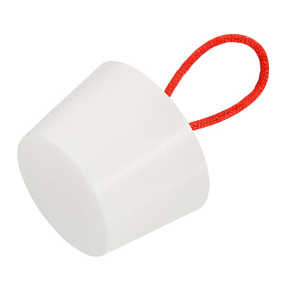 Harfington Silicone Rubber Tapered Plug 37mm to 46mm Solid with Handle White