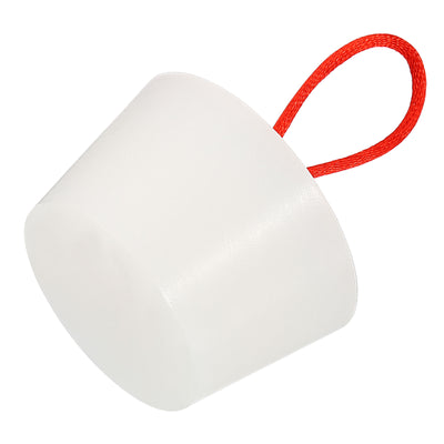 Harfington Silicone Rubber Tapered Plug 42mm to 53mm Solid with Handle White