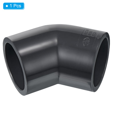 Harfington UPVC Pipe Fitting, 1 Pack 45 Degree Elbow Pipe Adapter 32mm 1" Slip Socket Coupling Connector
