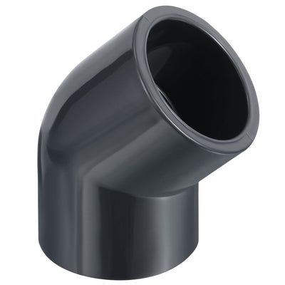 Harfington UPVC Pipe Fitting, 1 Pack 45 Degree Elbow Pipe Adapter 40mm 1-1/4" Slip Socket Coupling Connector