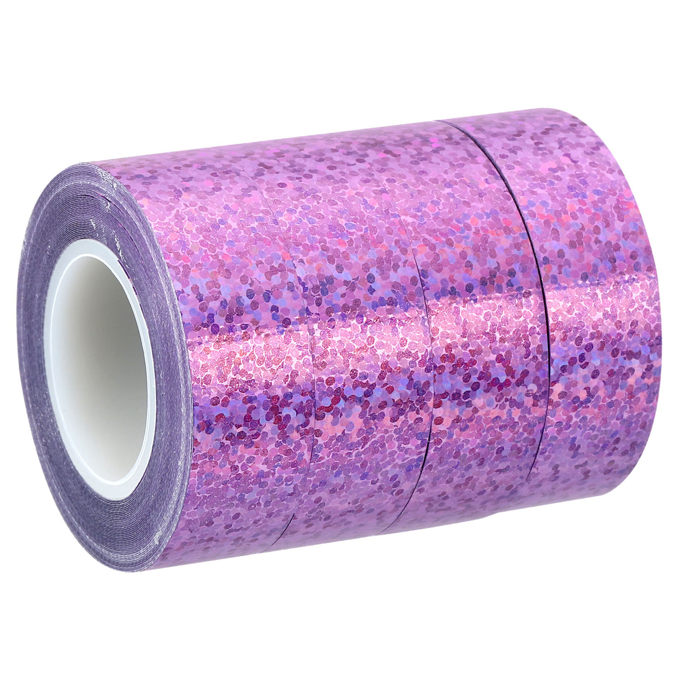 Harfington Sparkle Glitter Tape 15mm x 5m, 4 Pack Art Prism Tapes Self-Adhesive Pink Purple