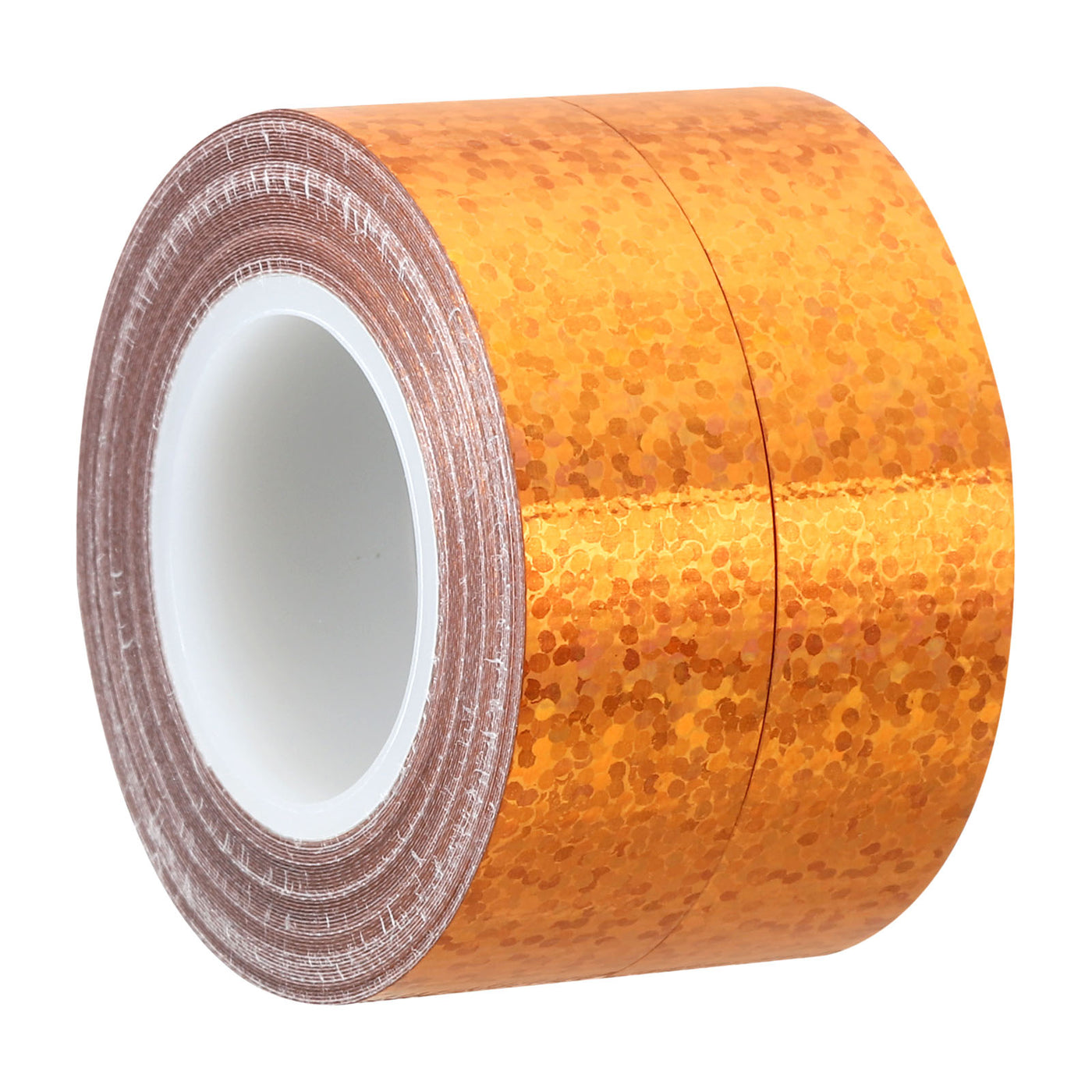 Harfington Sparkle Glitter Tape 15mm x 5m, 2 Pack Art Prism Tapes Self-Adhesive Gold Tone