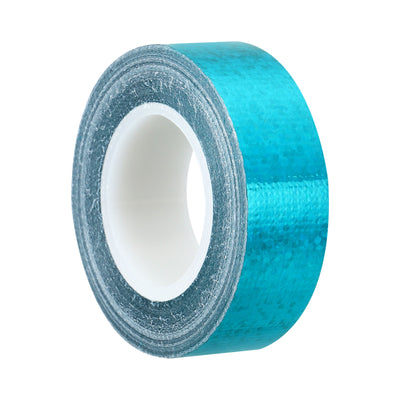 Harfington Sparkle Glitter Tape 15mm x 5m, 1 Pack Art Prism Tapes Self-Adhesive Cyan