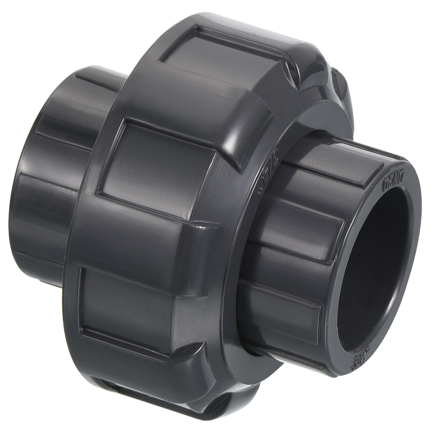 Harfington UPVC Pipe Fitting 3/4" Socket, Straight Joint Union Quick Connector, Grey