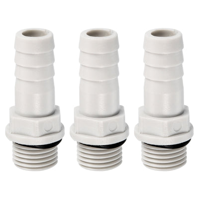 Harfington Hose Barb Fitting Straight Barbed Male Thread, POM Plastic Pipe Connector