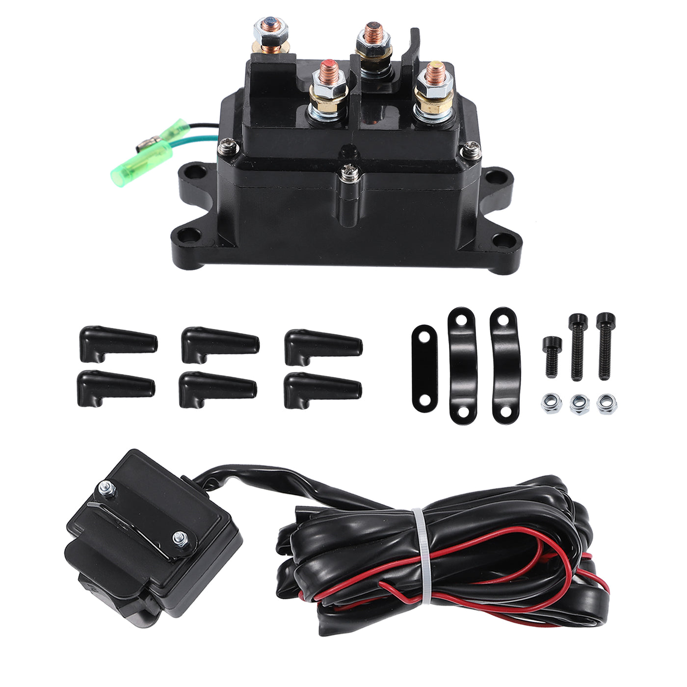 250A Solenoid Relay X AUTOHAUX 12V 250A Winch Solenoid Relay & Switch - View #2