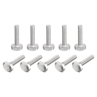 Harfington Uxcell T-Slot Bolts, 20pcs M6x30mm Drop-in Stud Sliding Bolts 304 Stainless Steel