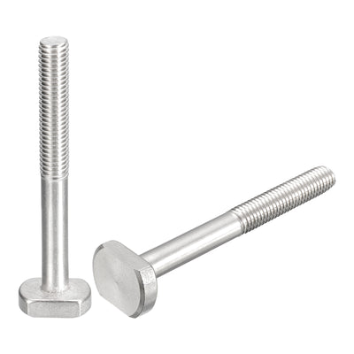 Harfington Uxcell T-Slot Bolts, 2pcs M10x90mm Drop-in Stud Sliding Bolts 304 Stainless Steel