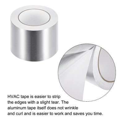 Harfington Aluminum Tape, 3.35 Inch x 50 Yard Foil Tape (1.96 Mil) Silver Tape