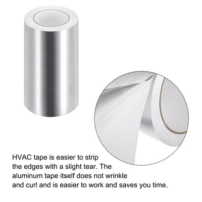 Harfington Aluminum Tape, 7.87 Inch x 50 Yard Foil Tape (1.96 Mil) Silver Tape