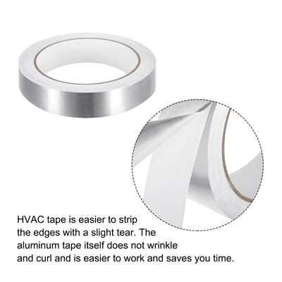 Harfington Aluminum Tape, 0.79 Inch x 65ft Foil Tape (1.96 Mil) Silver Tape Aluminum Tape