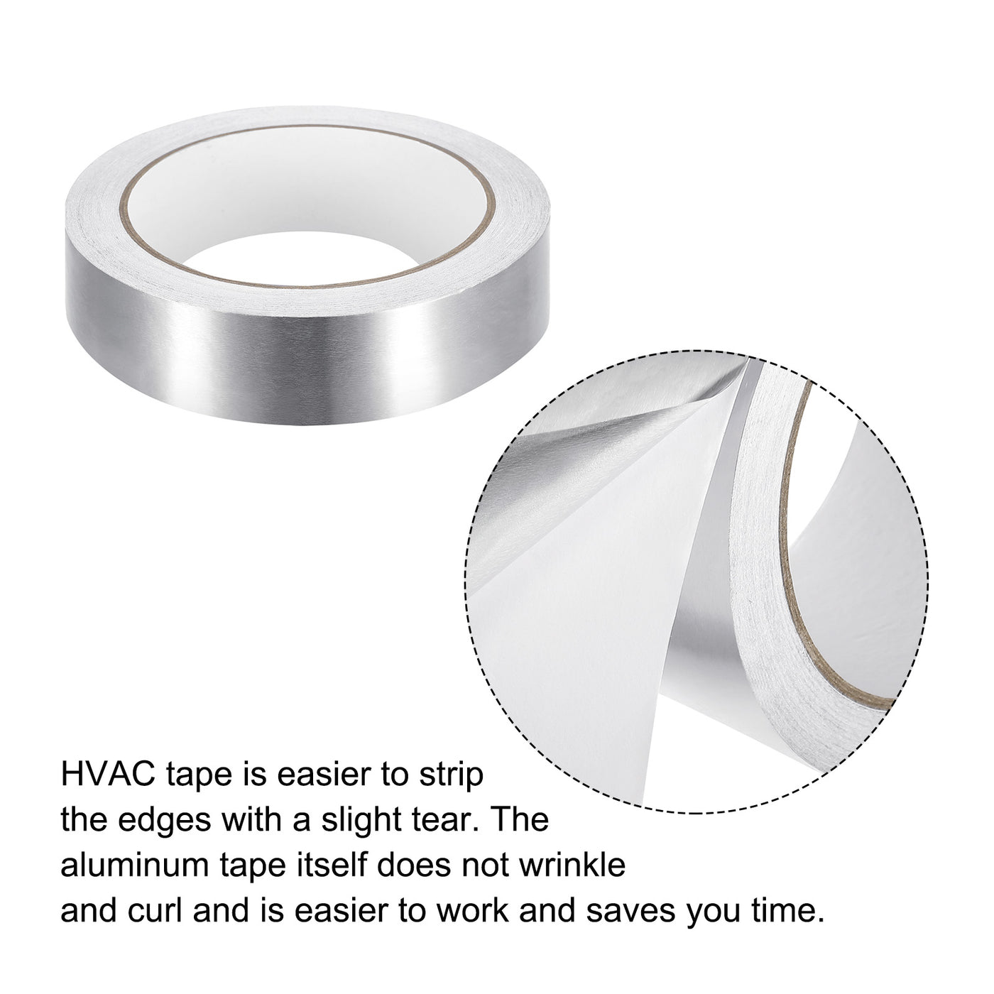 Harfington Aluminum Tape, 0.98 Inch x 65ft Foil Tape (1.96 Mil) Silver Tape Aluminum Tape