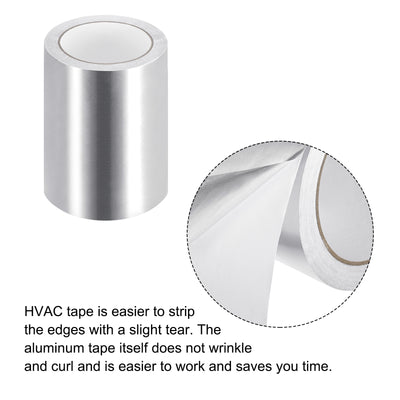 Harfington Aluminum Tape, 7.09 Inch x 65ft Foil Tape (1.96 Mil) Silver Tape Aluminum Tape