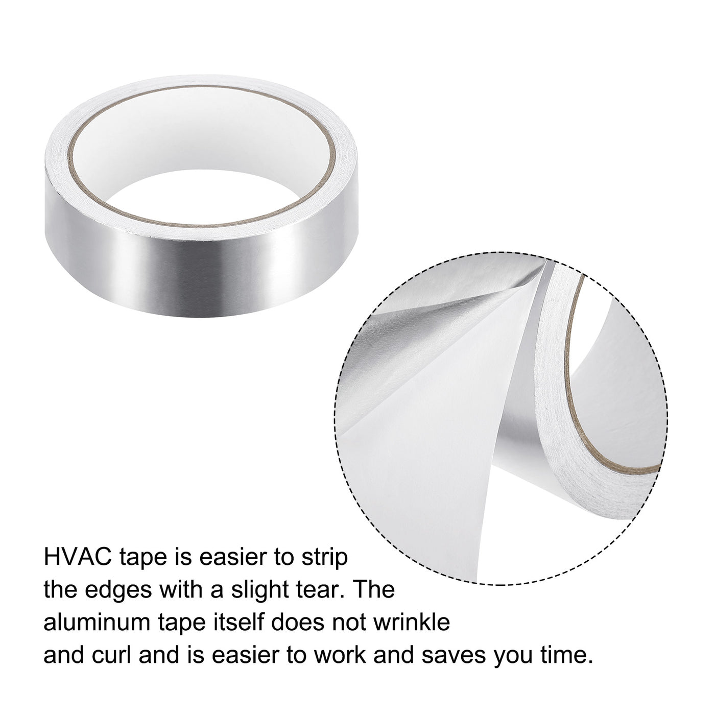 Harfington Aluminum Tape, 1.18 Inch x 32.8ft Foil Tape (3.1 Mil) Silver Tape Aluminum Tape