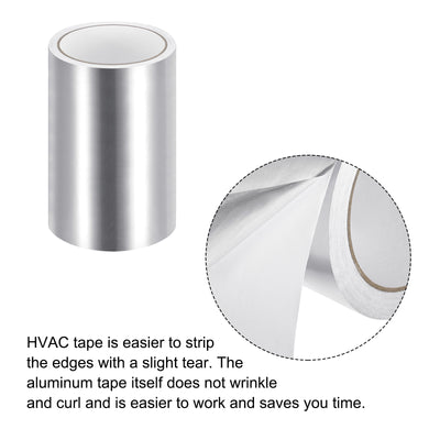 Harfington Aluminum Tape, 5.91 Inch x 32.8ft Foil Tape (3.1 Mil) Silver Tape Aluminum Tape